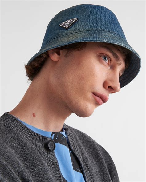 prada bucket men|prada denim bucket hat.